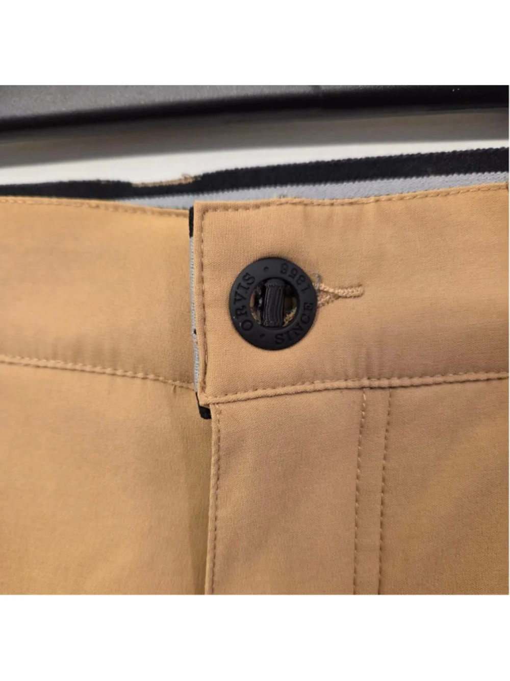 Men's Orvis Tan Performance 6 pocket Pants Waist 36/30